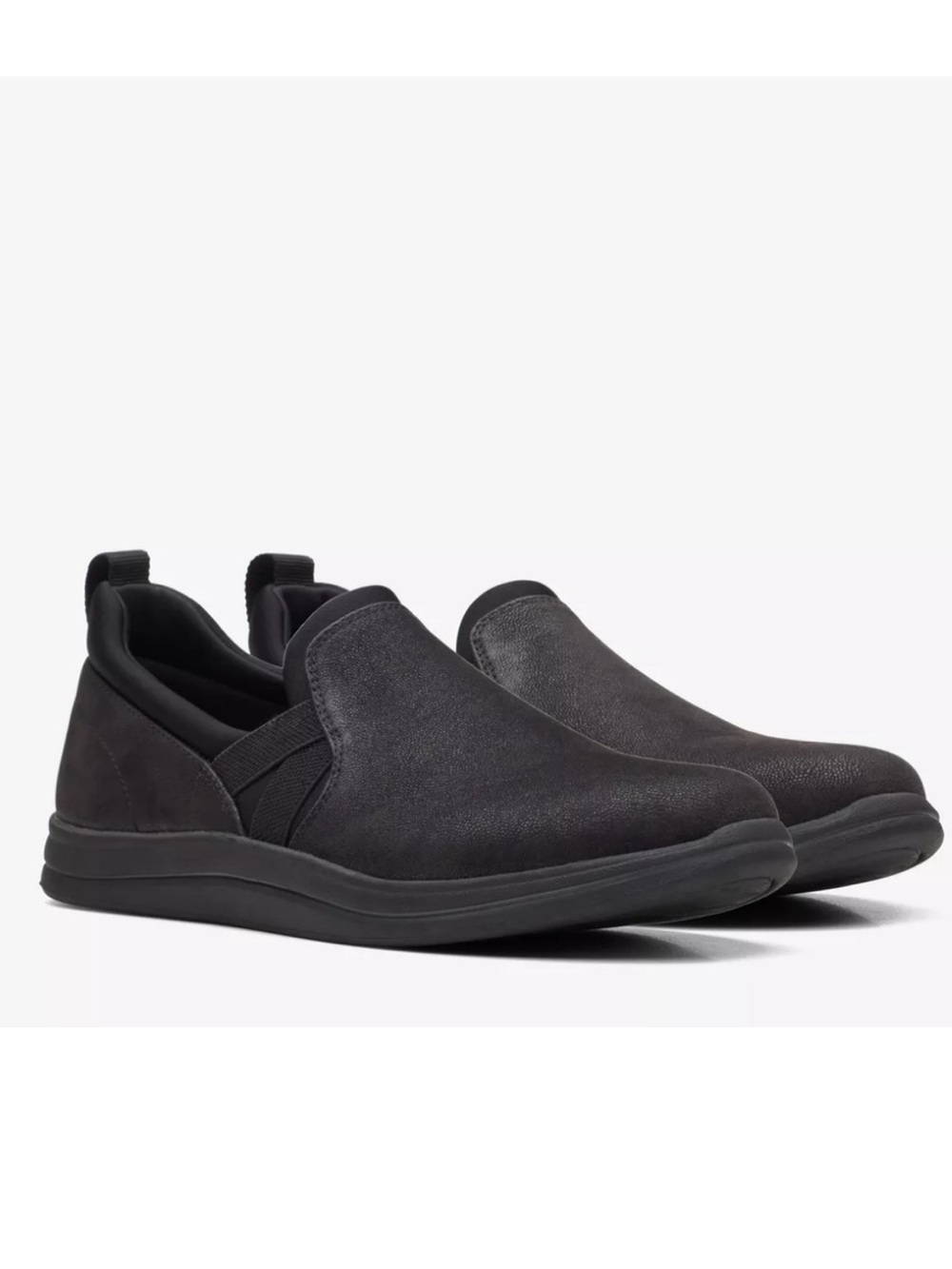 Clark’s Cloudsteppers Cushion Soft Women's Black Slip-On Shoes size 9